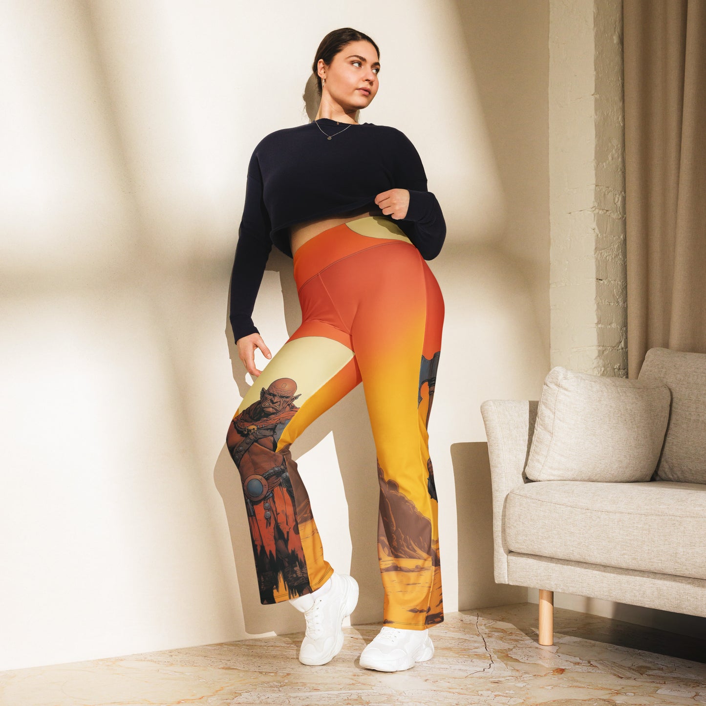 Orc's Sunset - Flare leggings