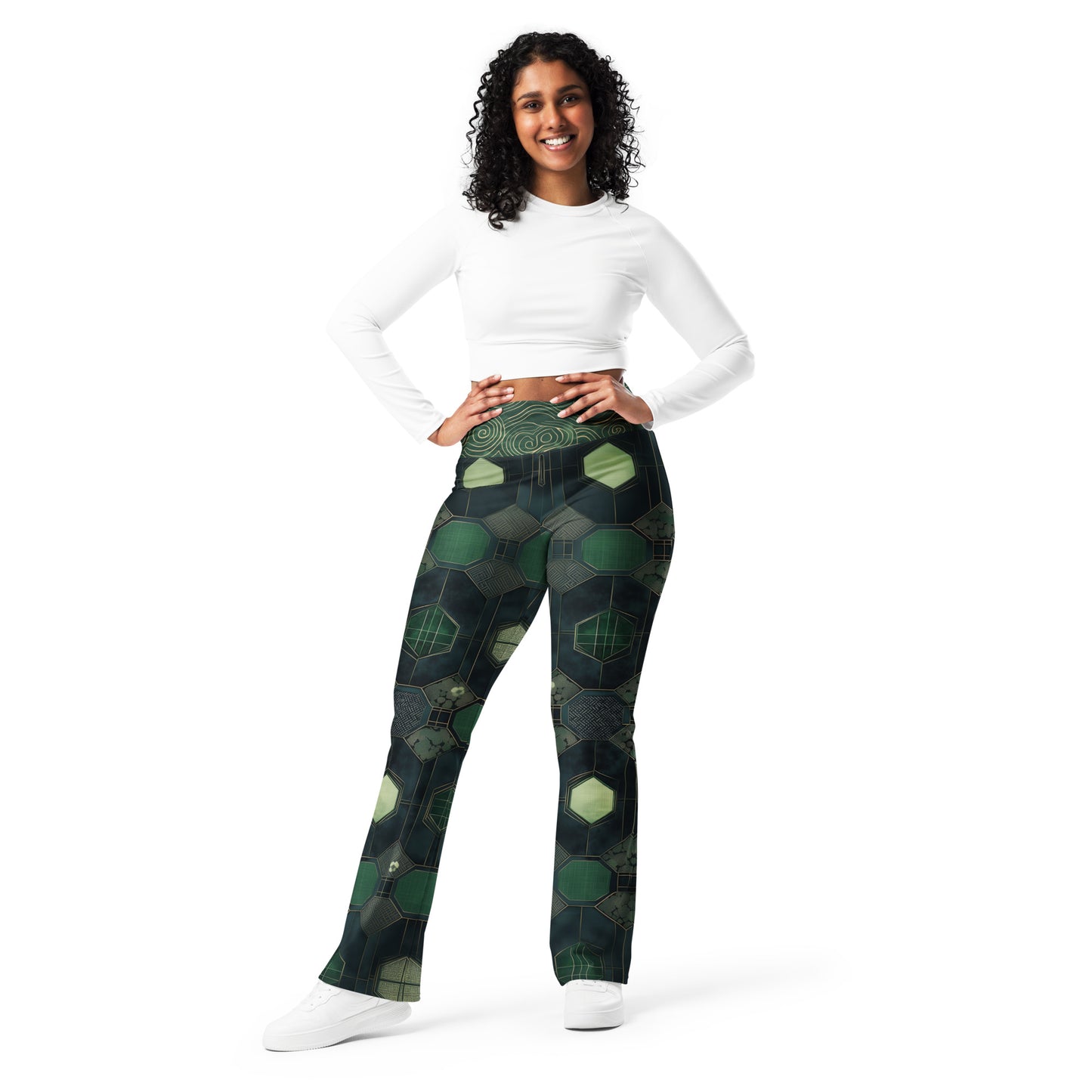 Sashiko Jade - Flare leggings
