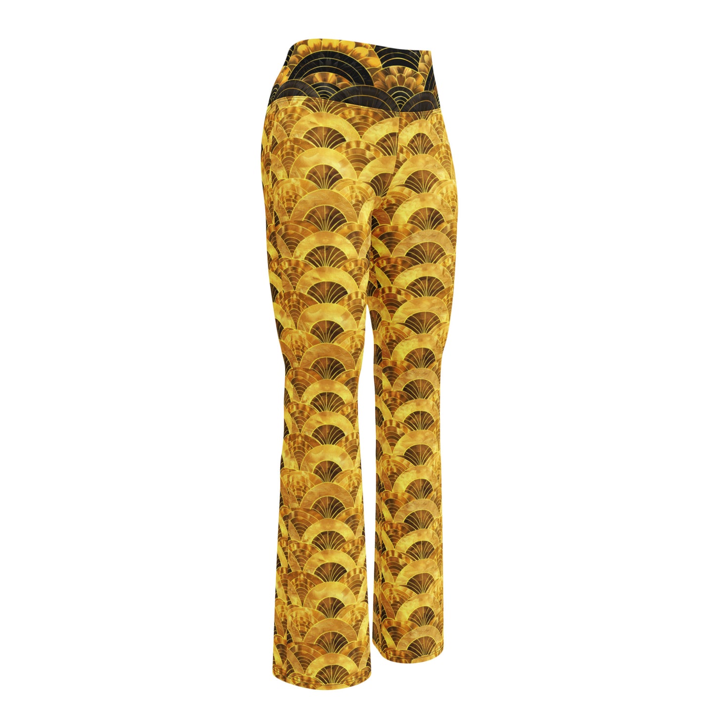 Sashiko Gold - Flare leggings