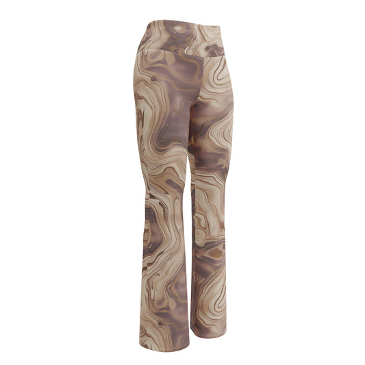 Marble Wood - Flare leggings