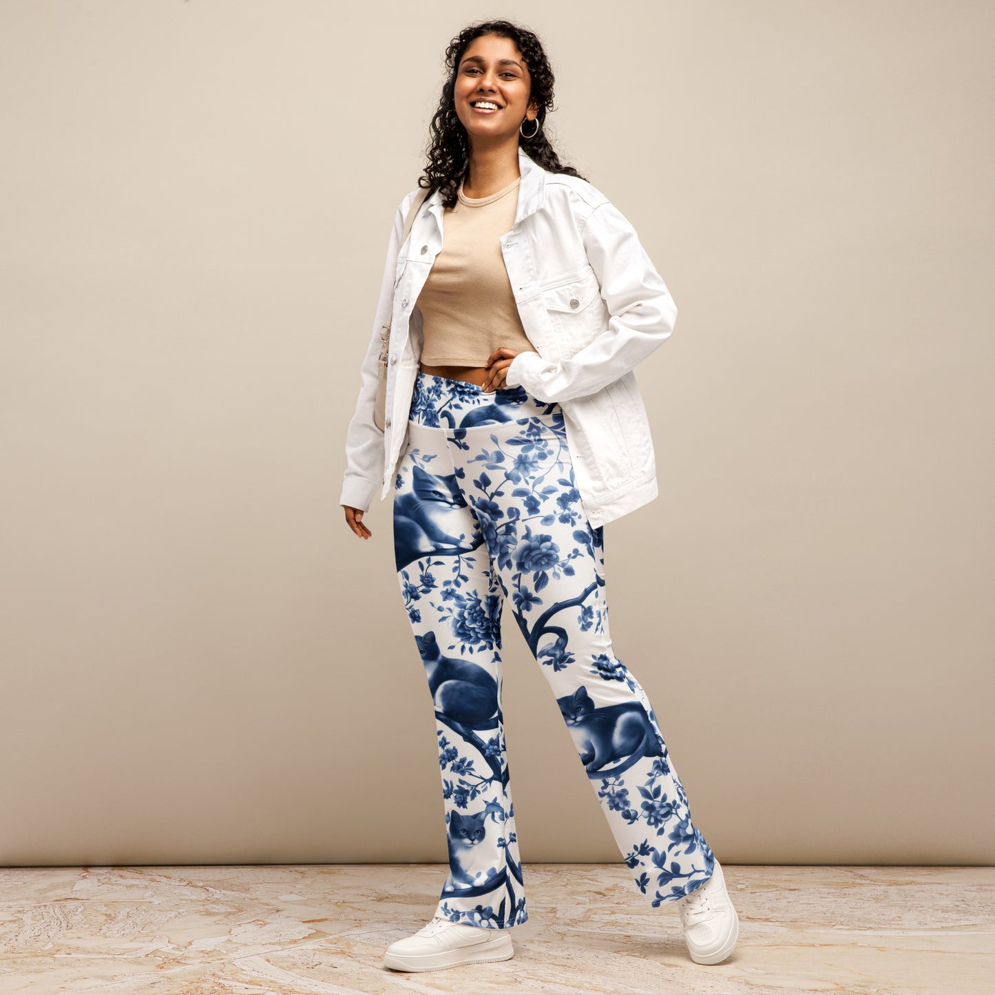 Procyclin Blue Cats - Flare leggings