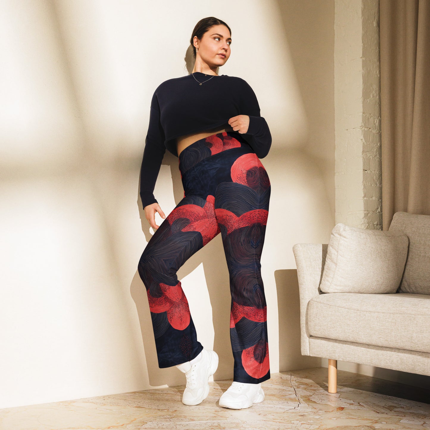 Mokutan ni Aka - Flare leggings