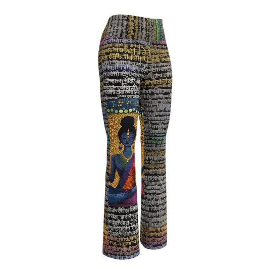 Yoga Faux Sanskrit moda 1 - Flare leggings