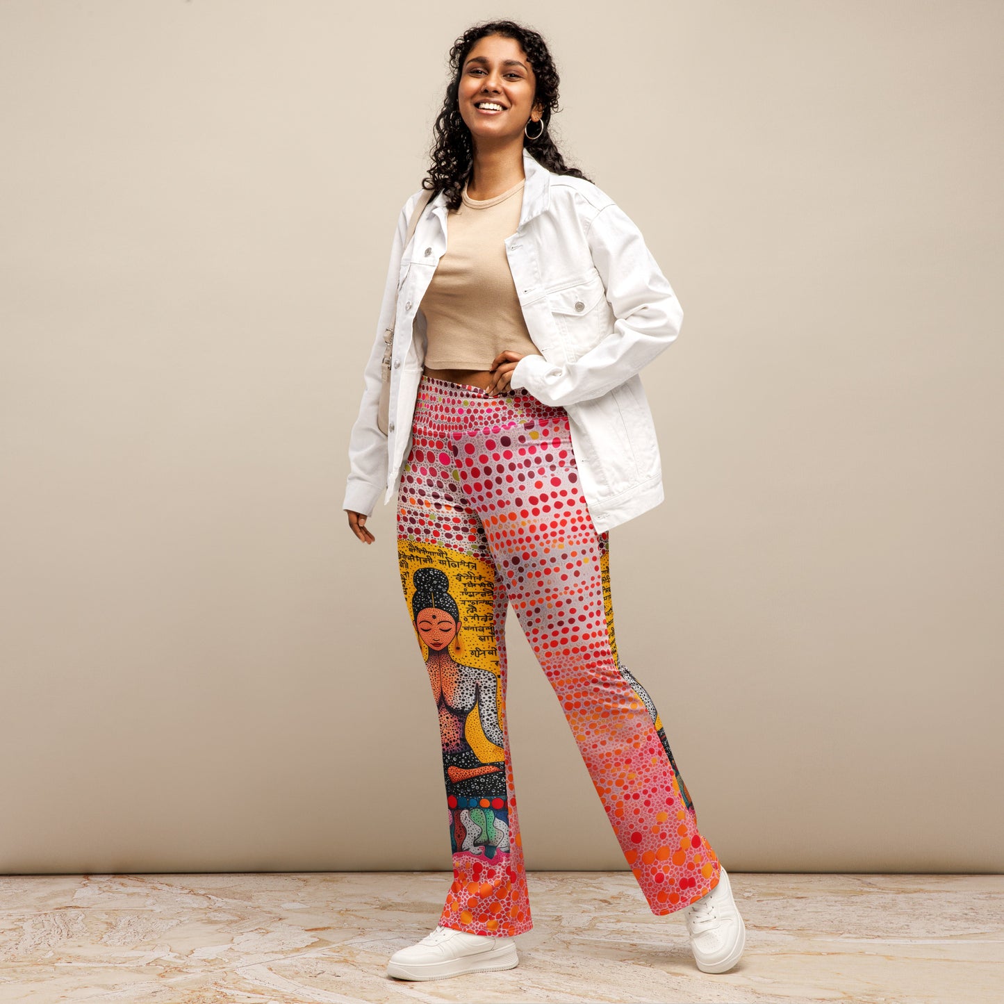 Yoga Faux Sanskrit moda 2 - Flare leggings