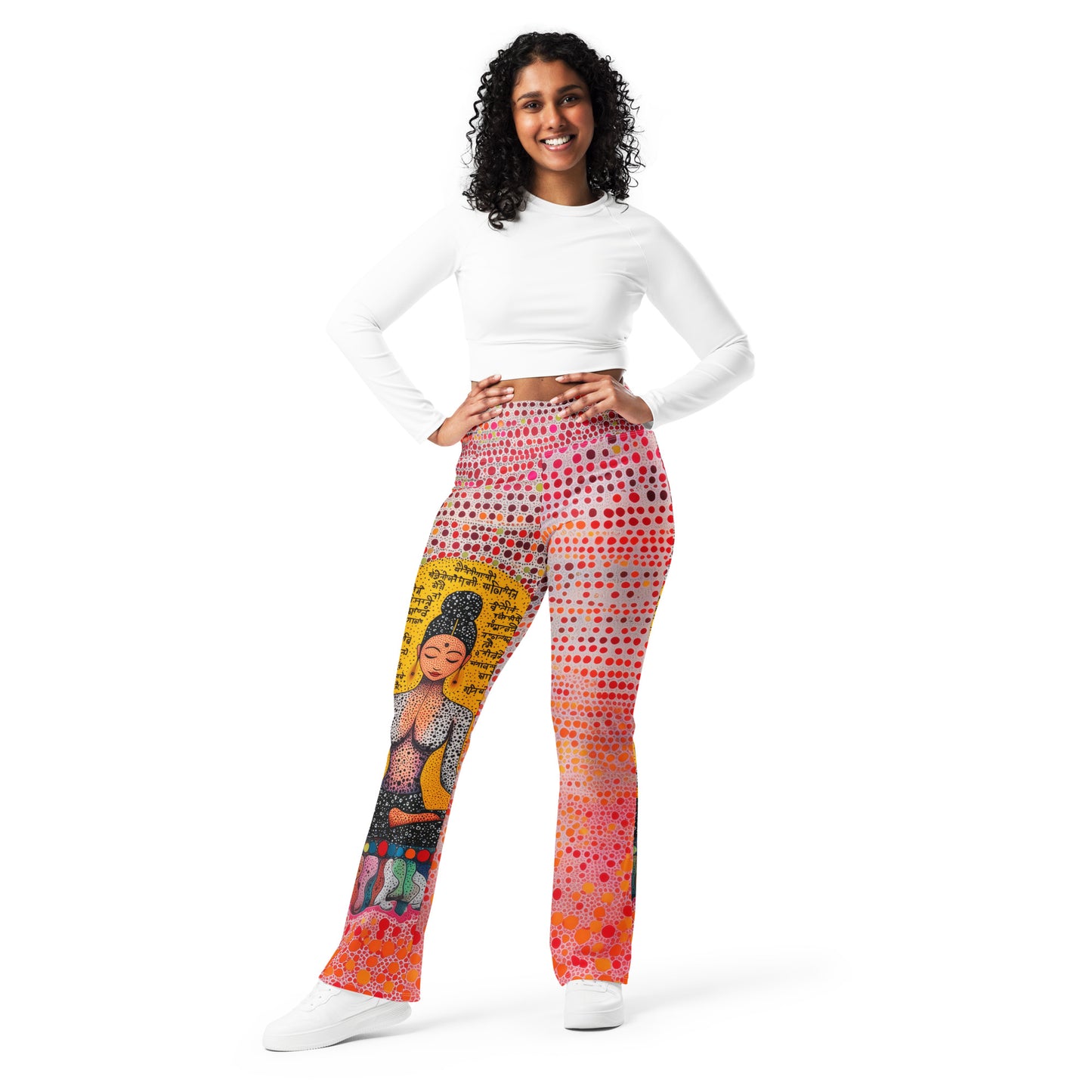 Yoga Faux Sanskrit moda 2 - Flare leggings