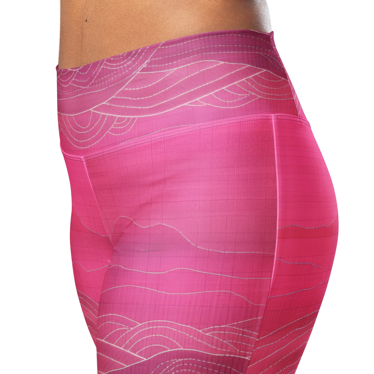 Sashiko Purple - Flare leggings