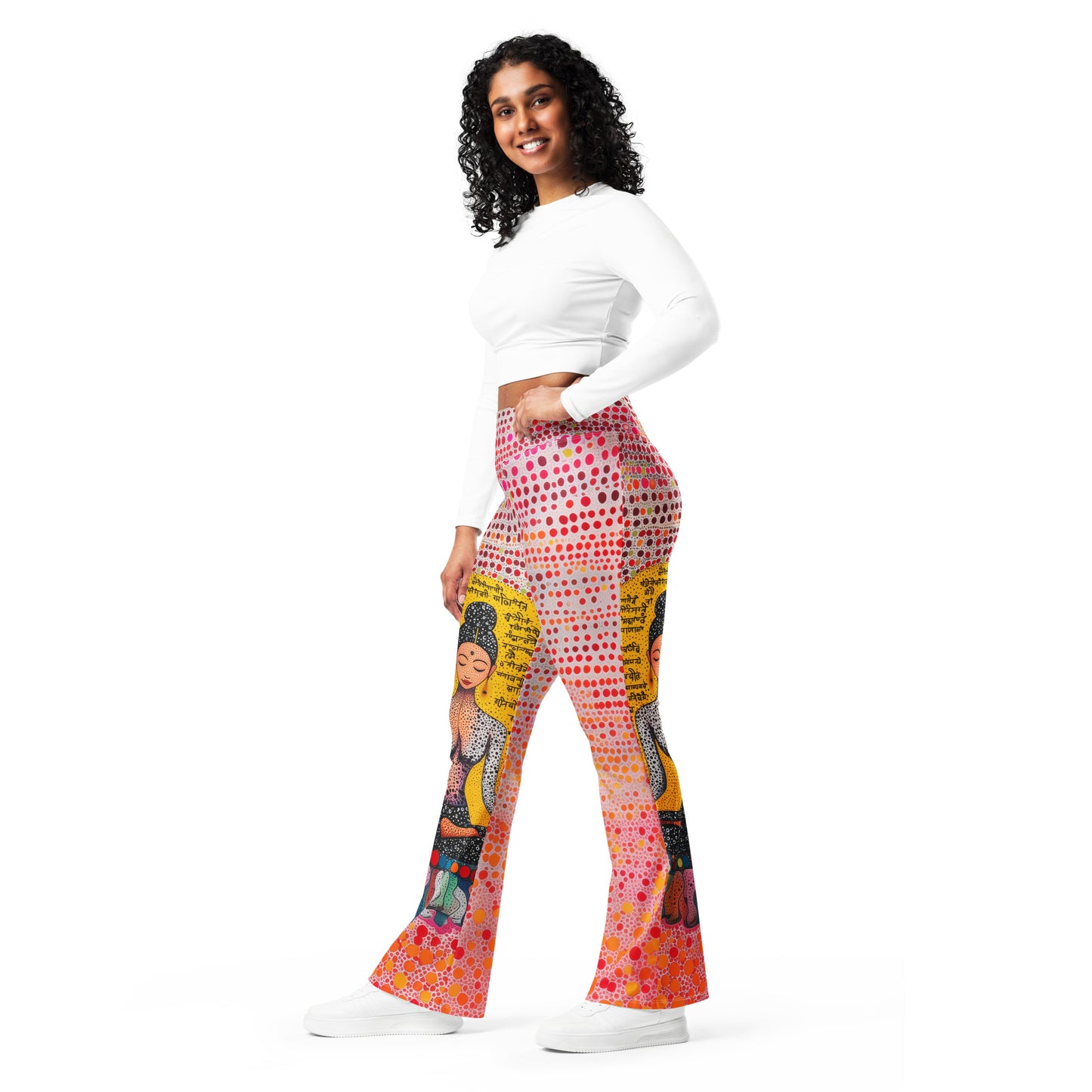 Yoga Faux Sanskrit moda 2 - Flare leggings