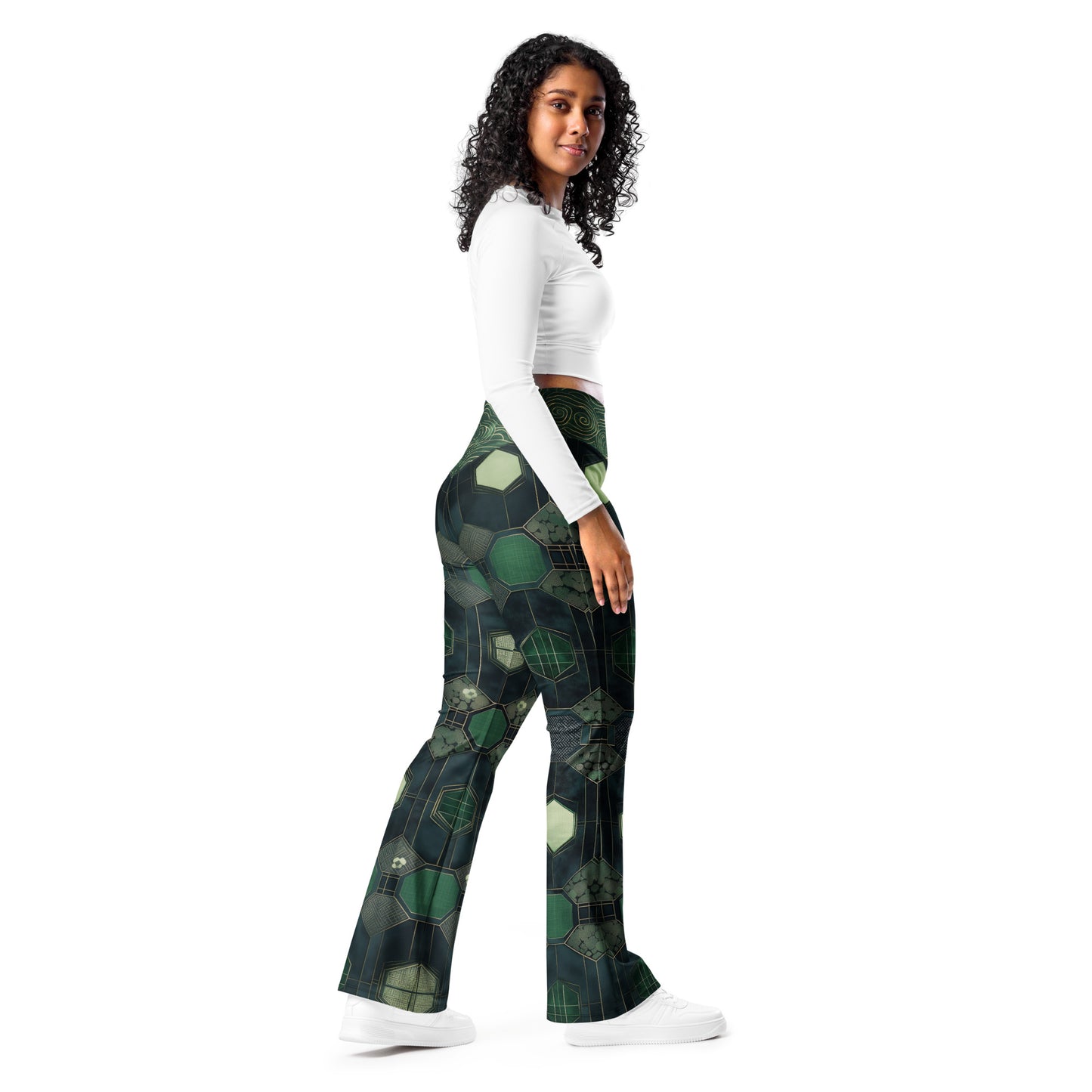 Sashiko Jade - Flare leggings