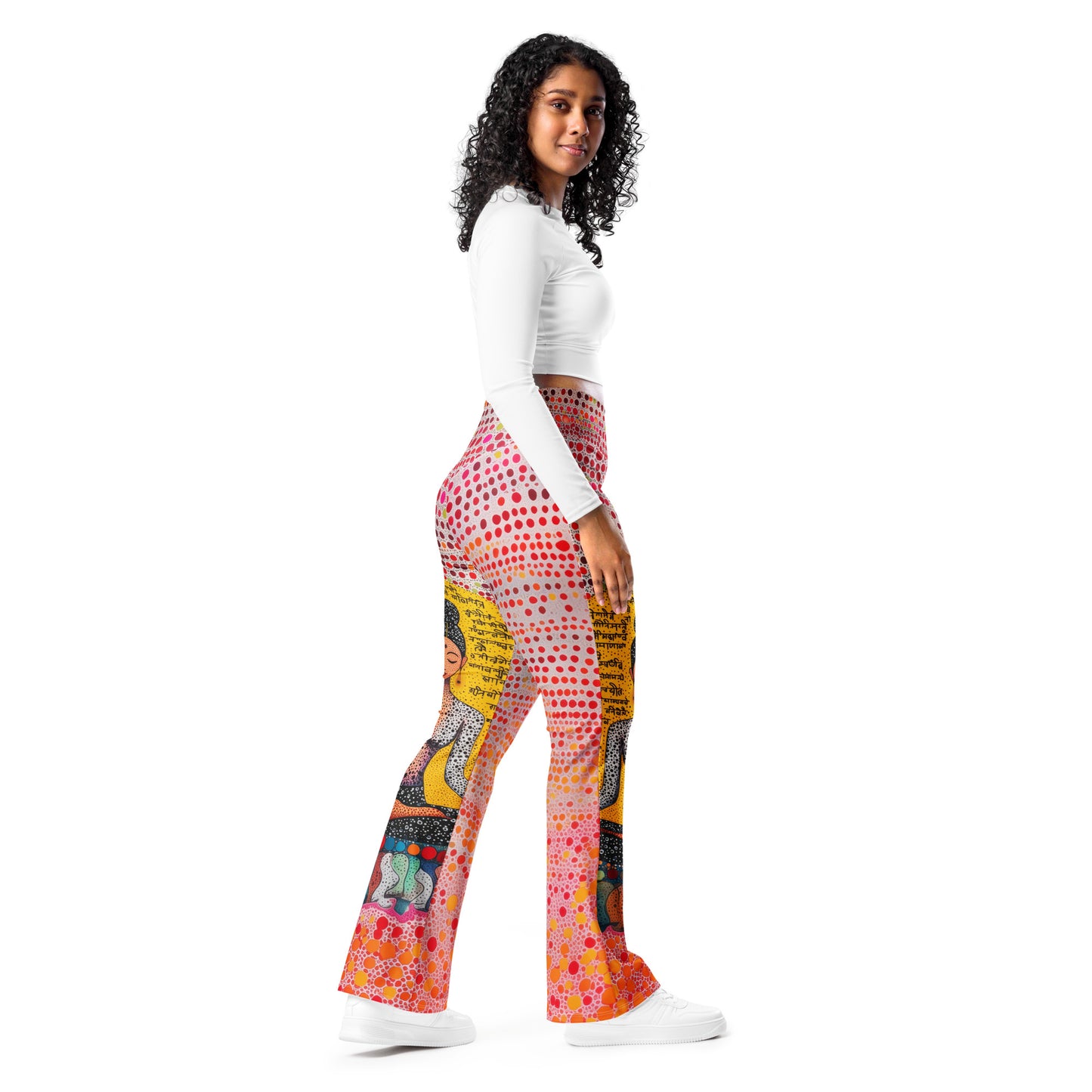 Yoga Faux Sanskrit moda 2 - Flare leggings