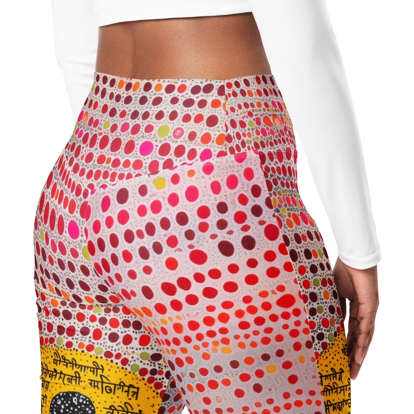 Yoga Faux Sanskrit moda 2 - Flare leggings