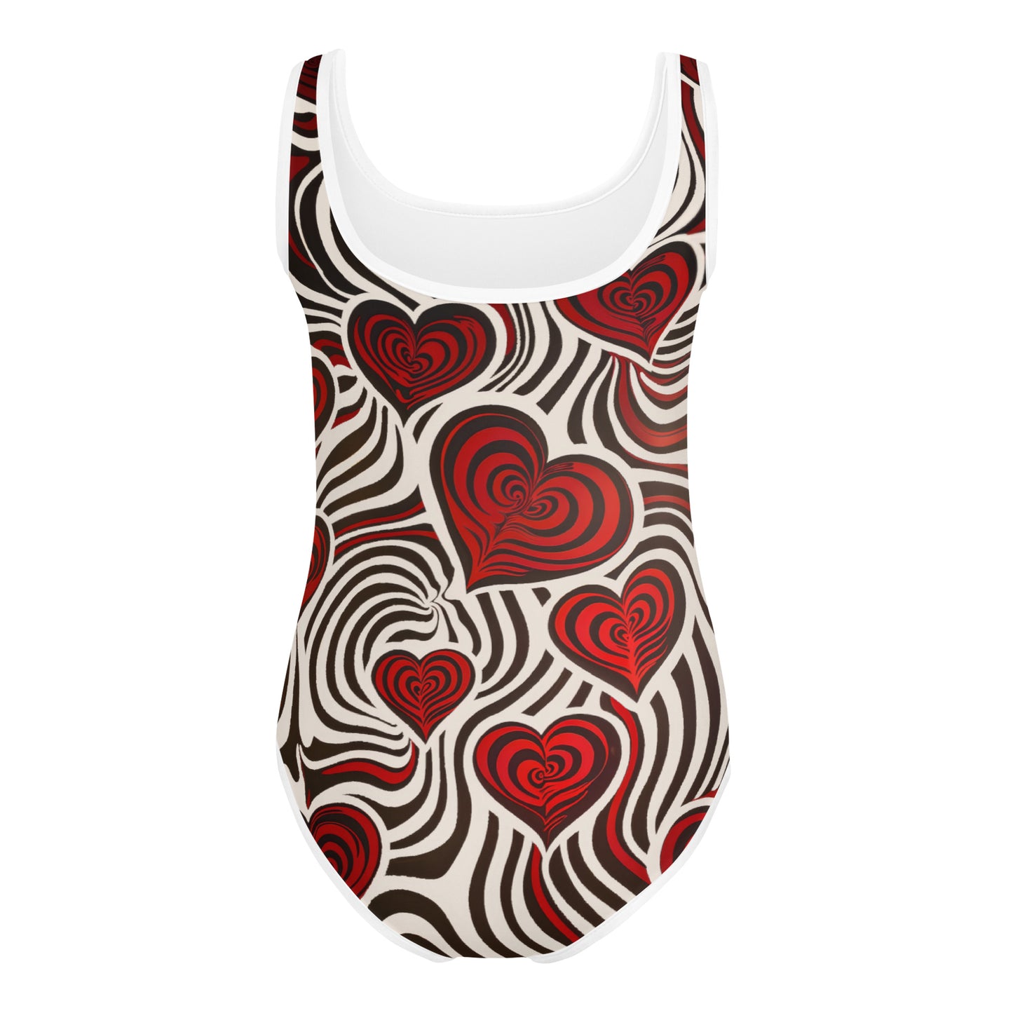 Hearts and Stripes - Kids Swimsuit