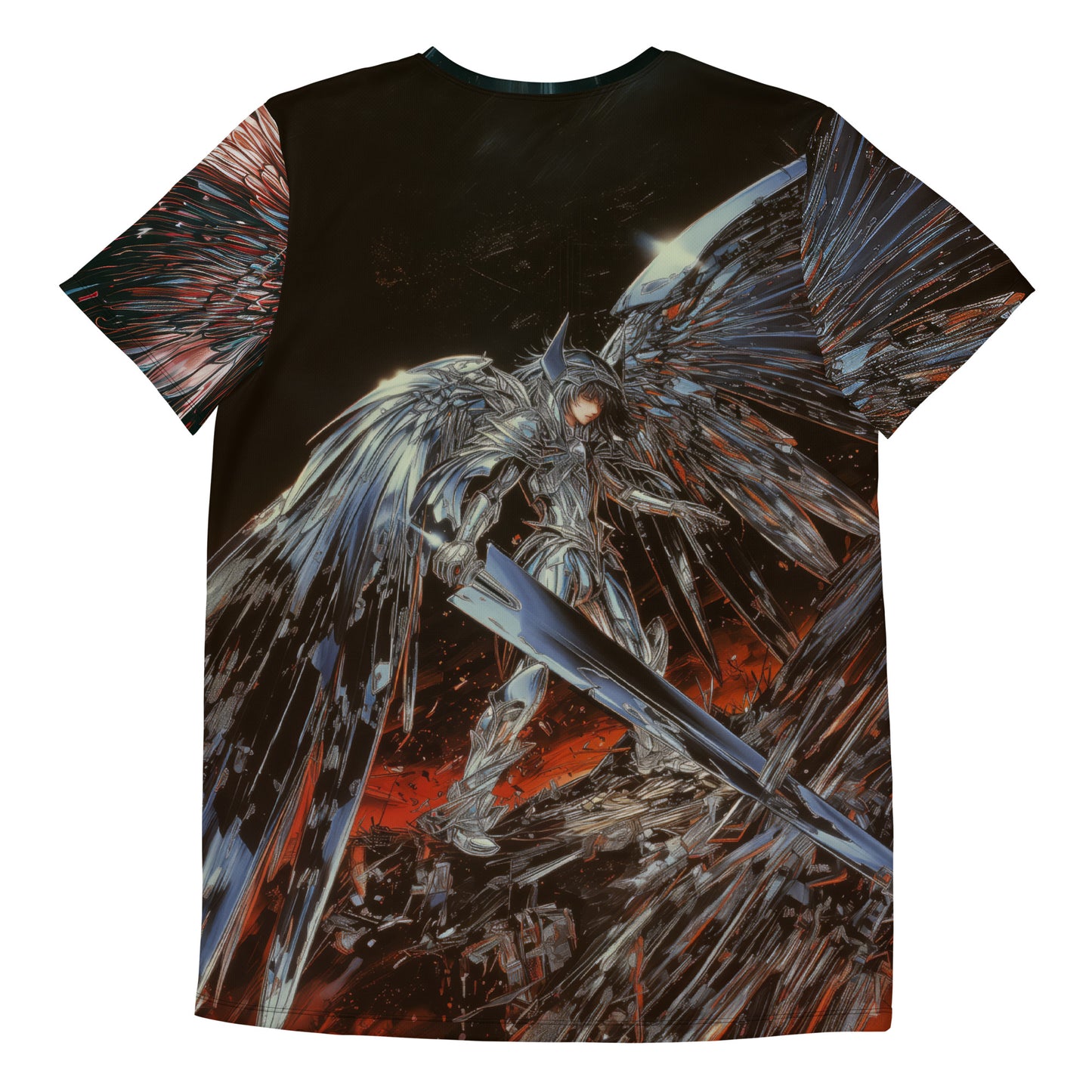 Anime Chrome Angel - Men's Athletic T-shirt