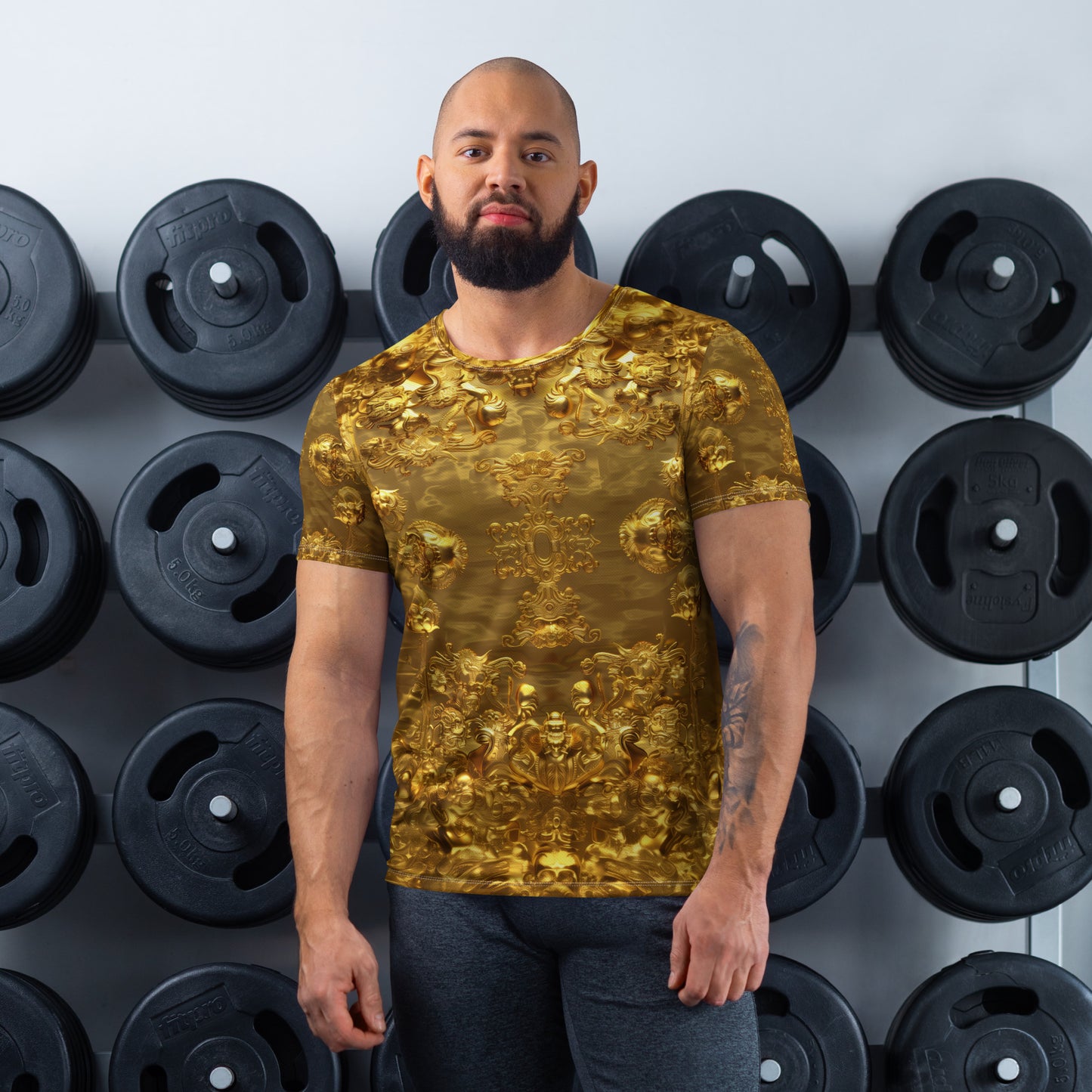 Gold Armor - Men's Athletic T-shirt