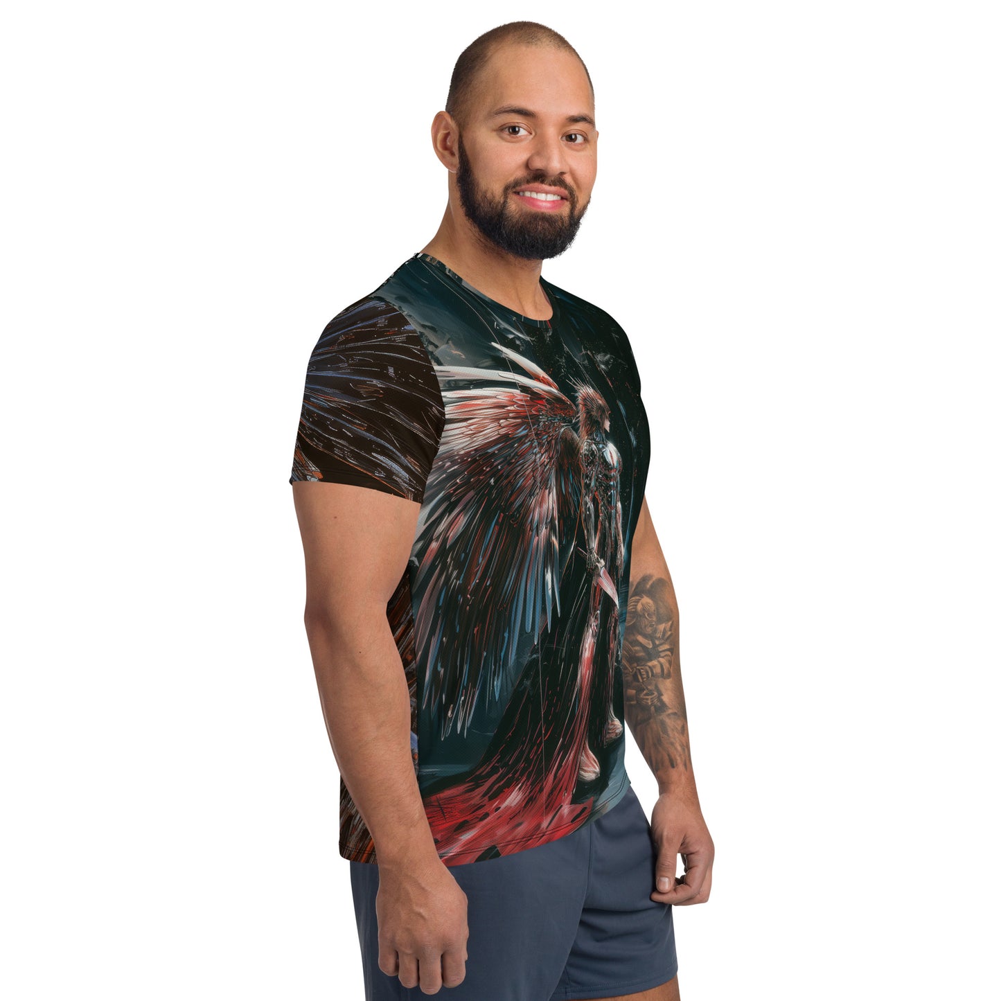 Anime Chrome Angel - Men's Athletic T-shirt