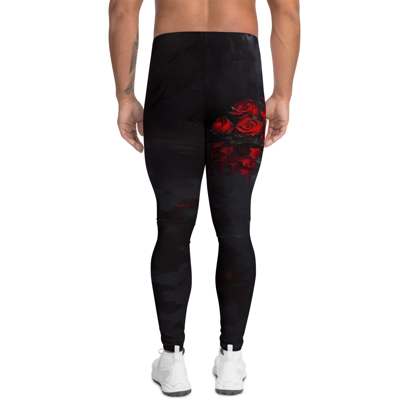 Impressionist Red Roses - Men's Leggings