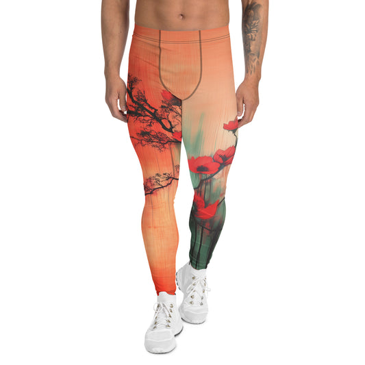 Eden Red - Men's Leggings