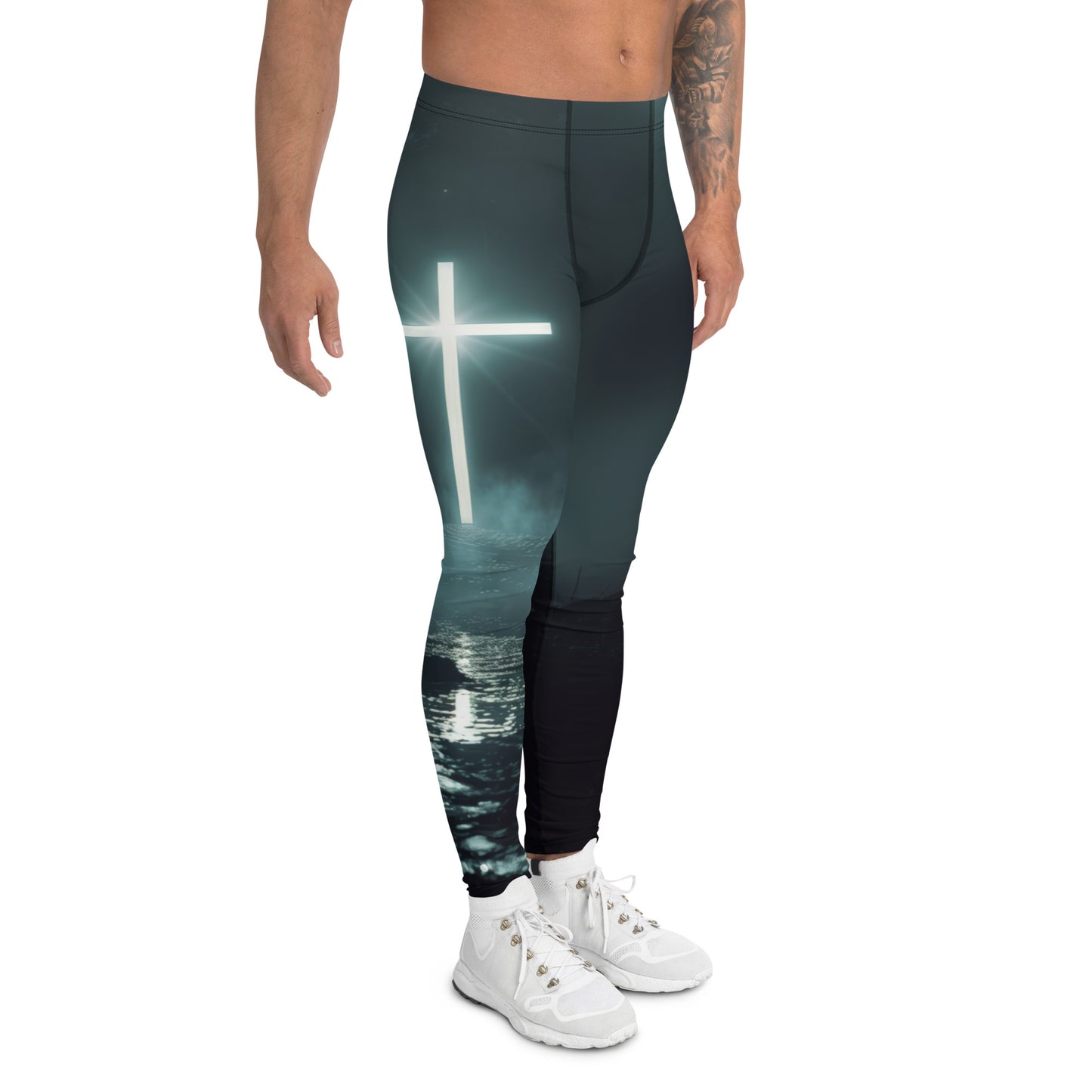 Illuminated Cross - Men's Leggings