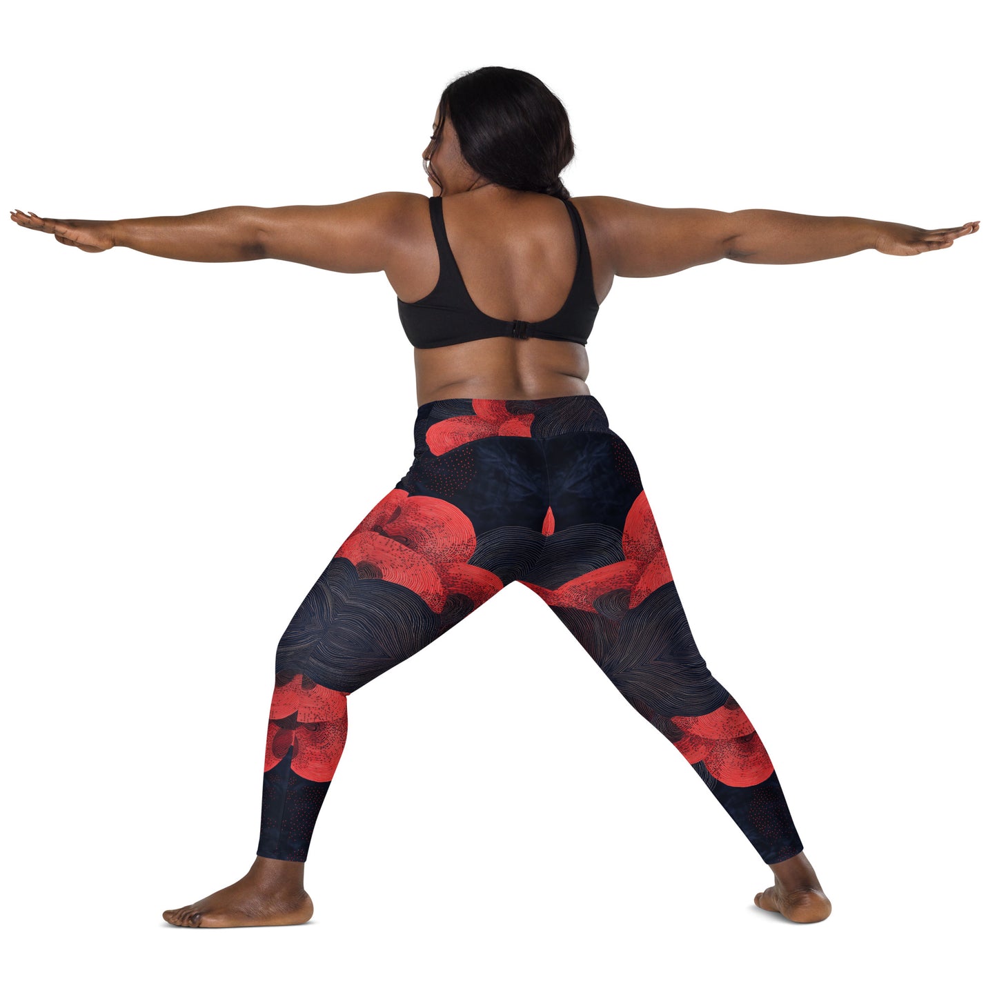 Mokutan ni Aka - Crossover leggings with pockets