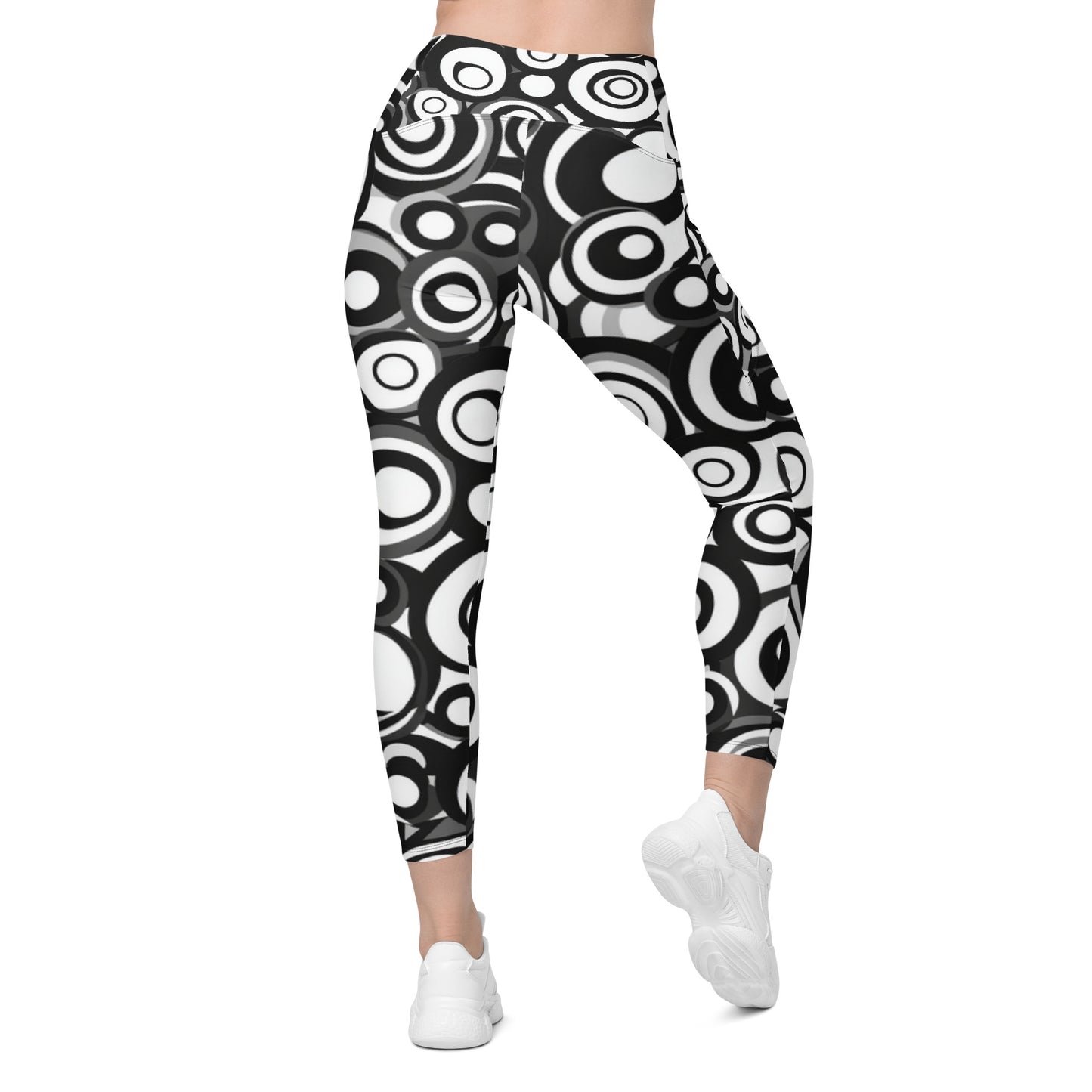 Retro Groovy moda 2 - Crossover leggings with pockets