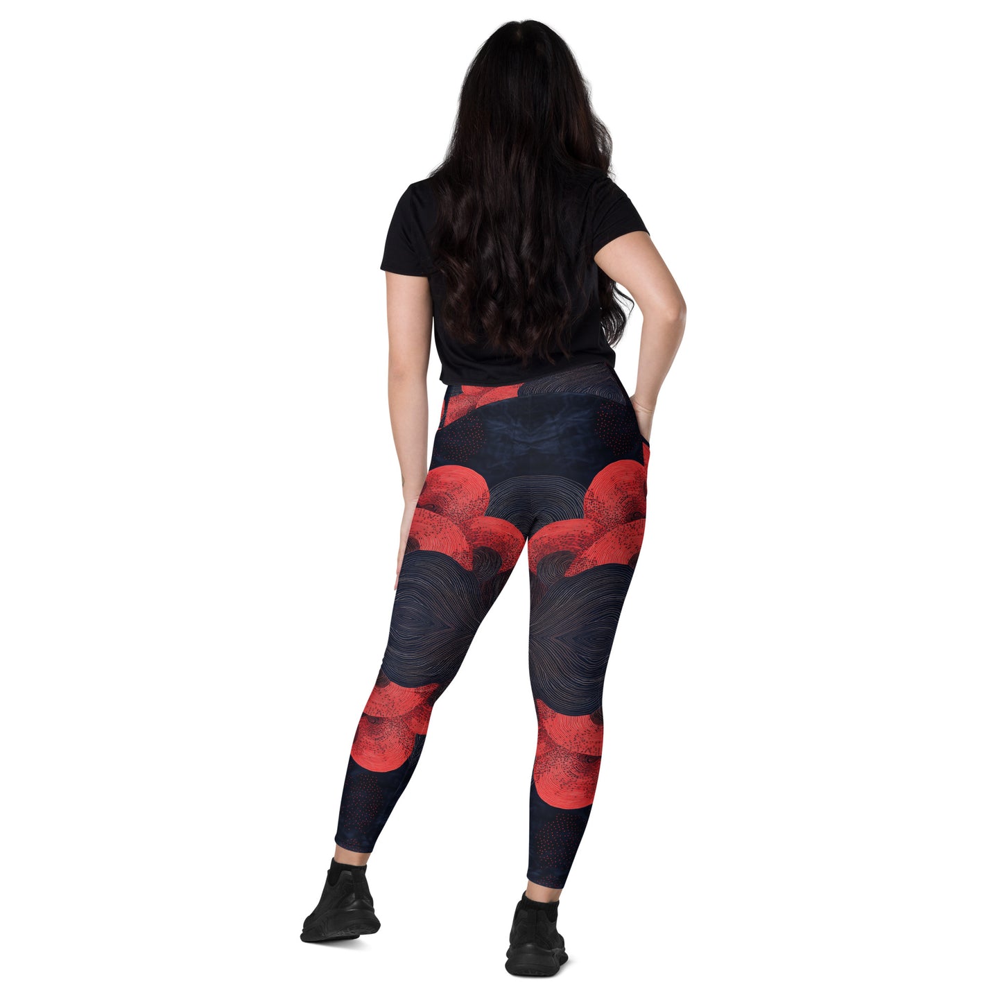 Mokutan ni Aka - Crossover leggings with pockets