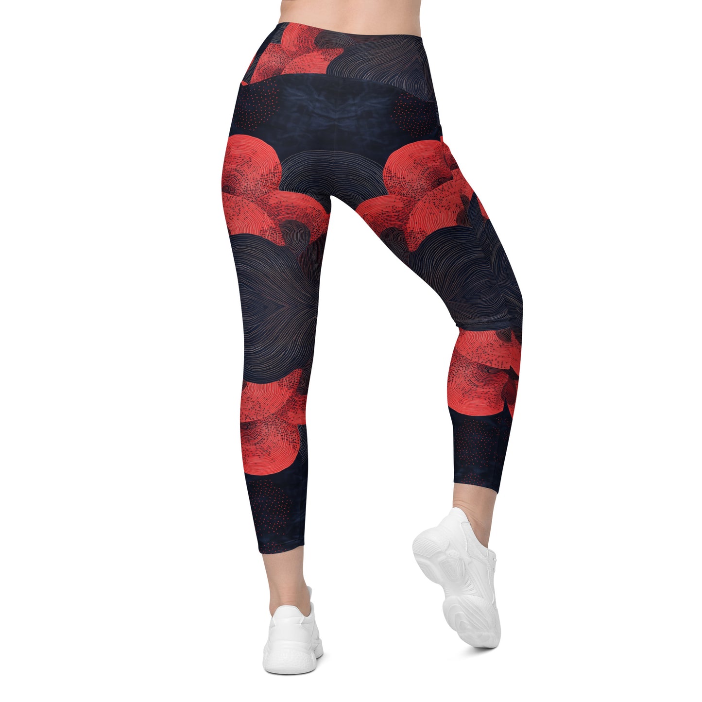 Mokutan ni Aka - Crossover leggings with pockets