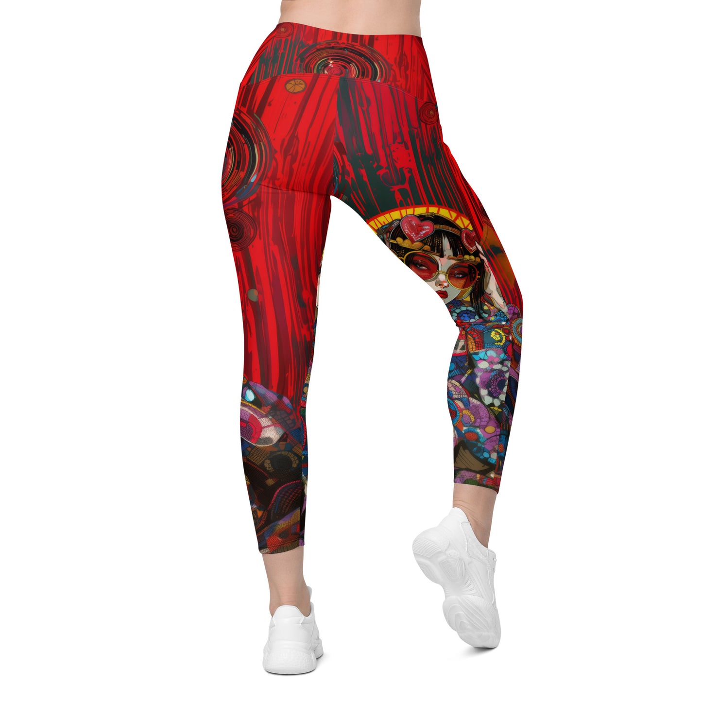 Akai Sen - Crossover leggings with pockets