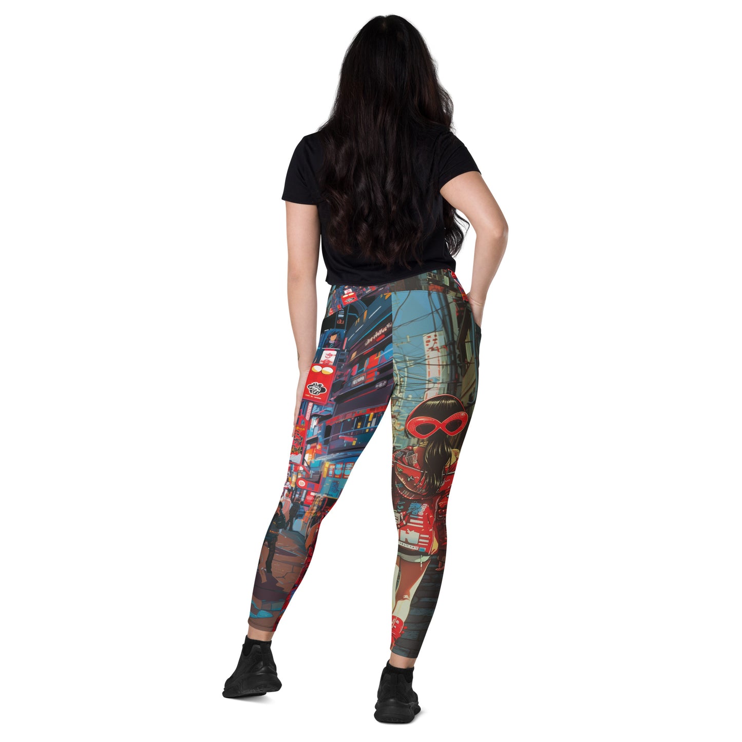 Hātoshēdo Day/Night - Crossover leggings with pockets