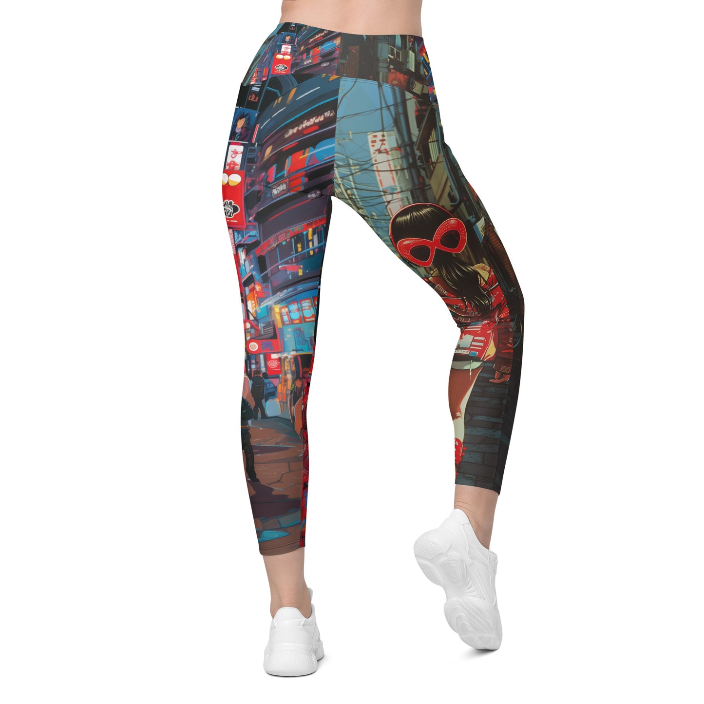 Hātoshēdo Day/Night - Crossover leggings with pockets