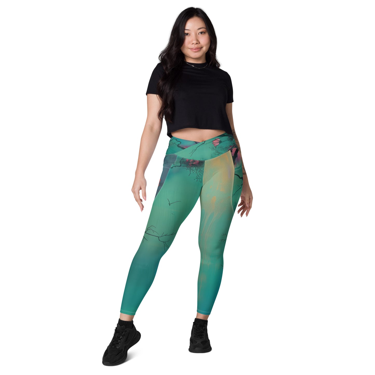 Eden - Crossover leggings with pockets