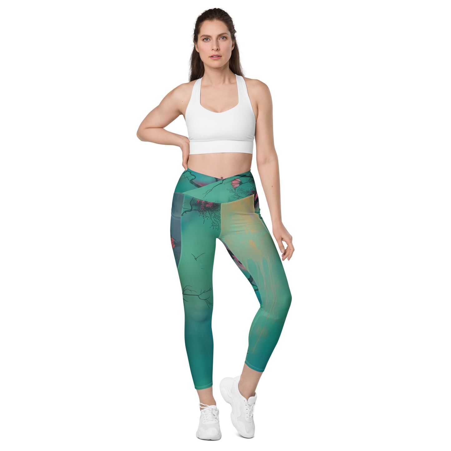 Eden - Crossover leggings with pockets