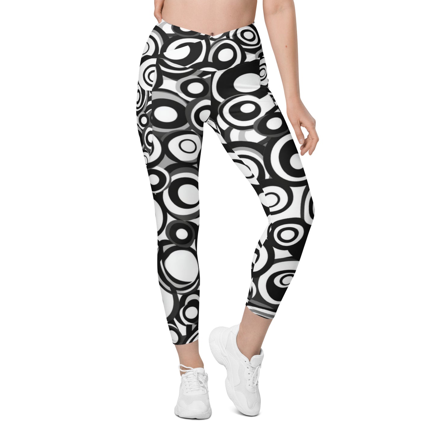 Retro Groovy moda 2 - Crossover leggings with pockets