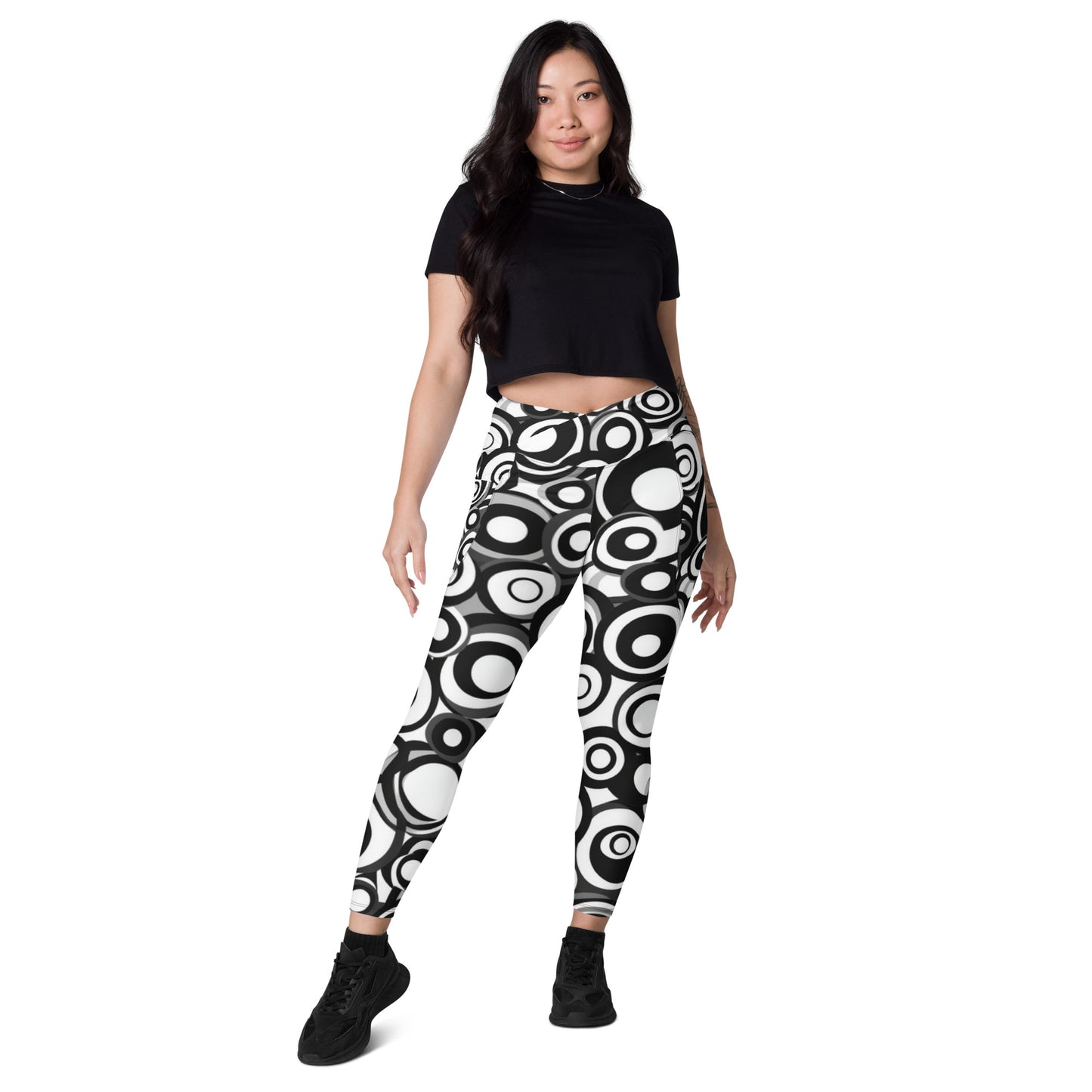 Retro Groovy moda 2 - Crossover leggings with pockets