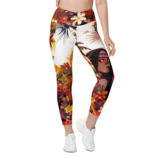 Iracema moda 1 - Crossover leggings with pockets