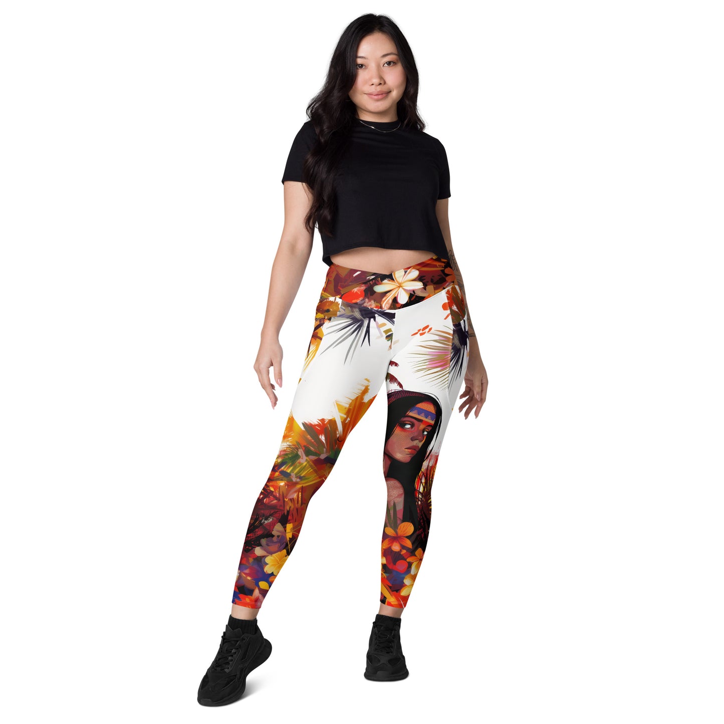 Iracema moda 1 - Crossover leggings with pockets