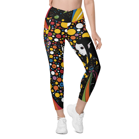 Elf of the 60s - Crossover leggings with pockets