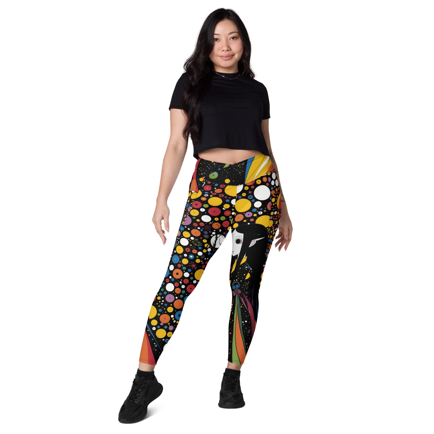 Elf of the 60s - Crossover leggings with pockets