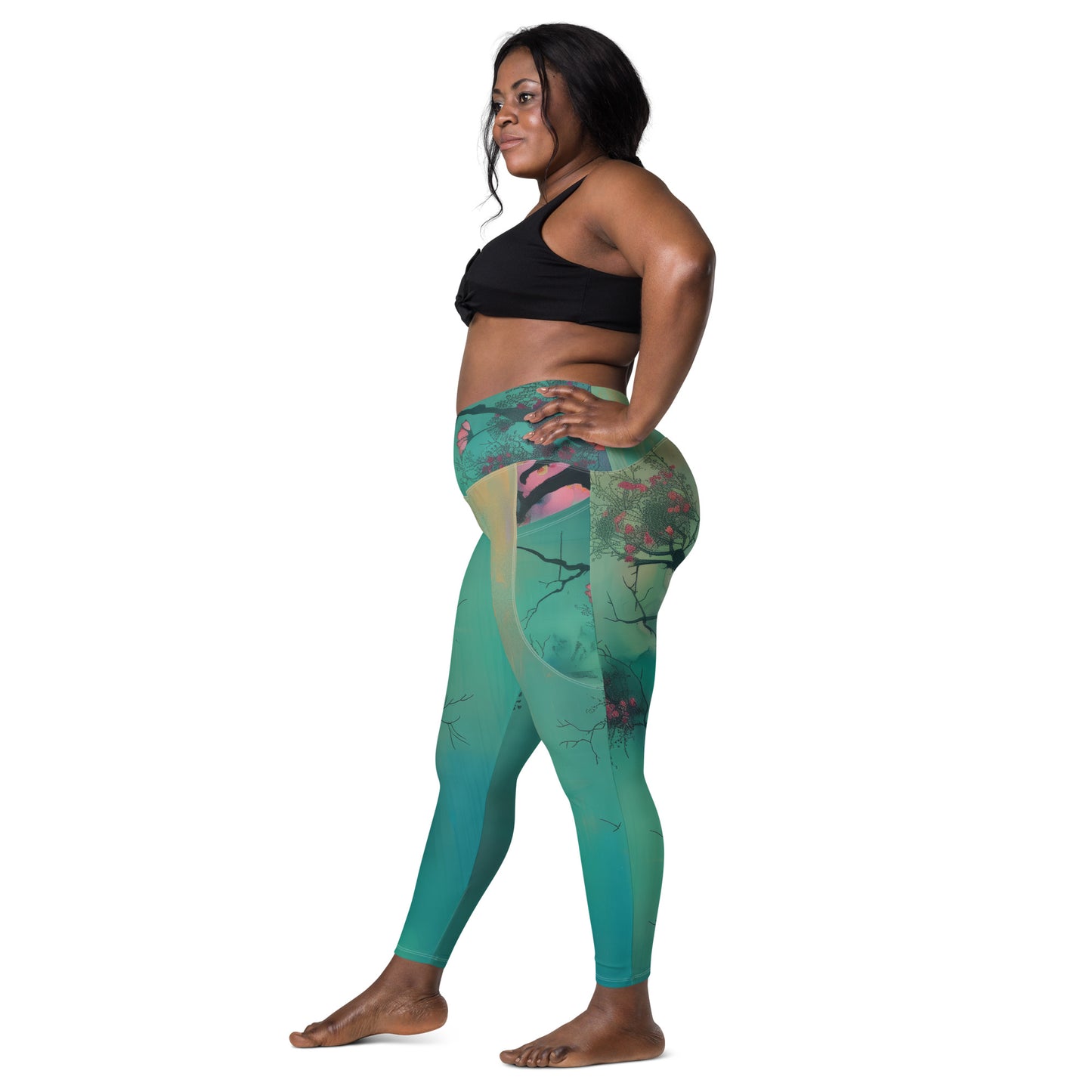 Eden - Crossover leggings with pockets