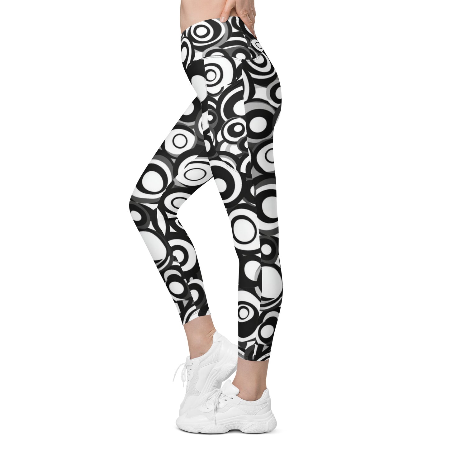 Retro Groovy moda 2 - Crossover leggings with pockets