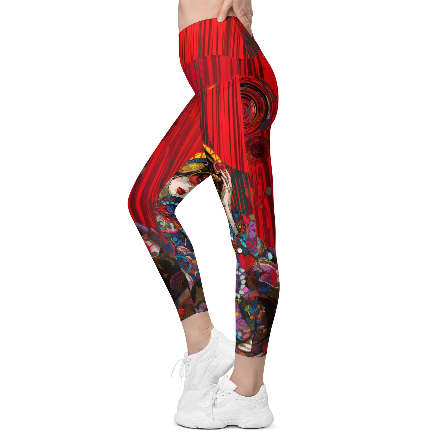 Akai Sen - Crossover leggings with pockets