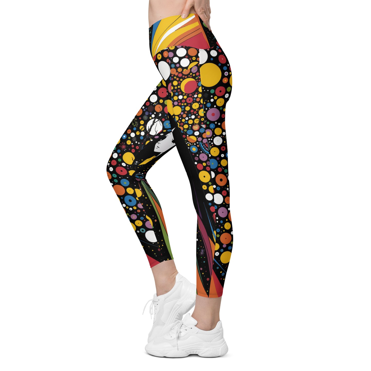 Elf of the 60s - Crossover leggings with pockets