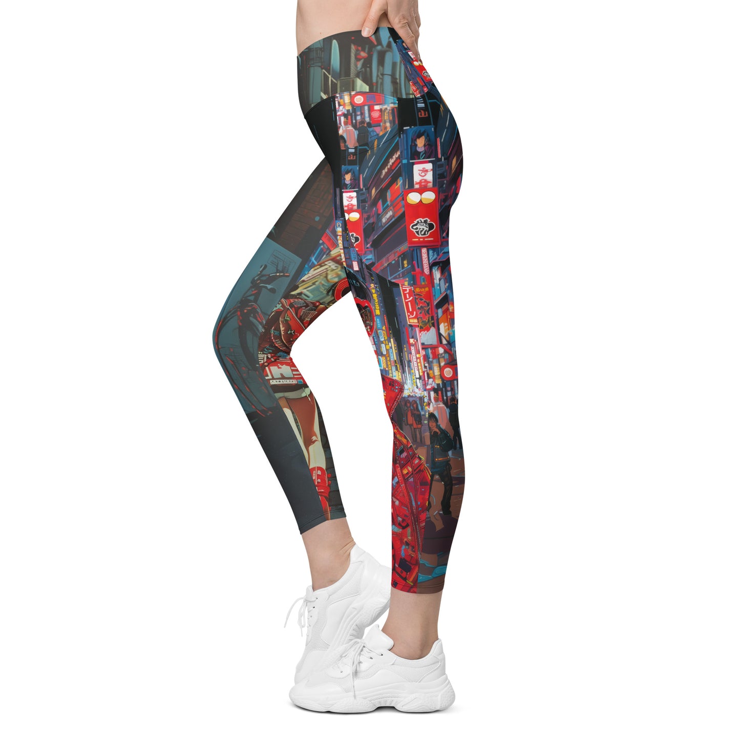 Hātoshēdo Day/Night - Crossover leggings with pockets