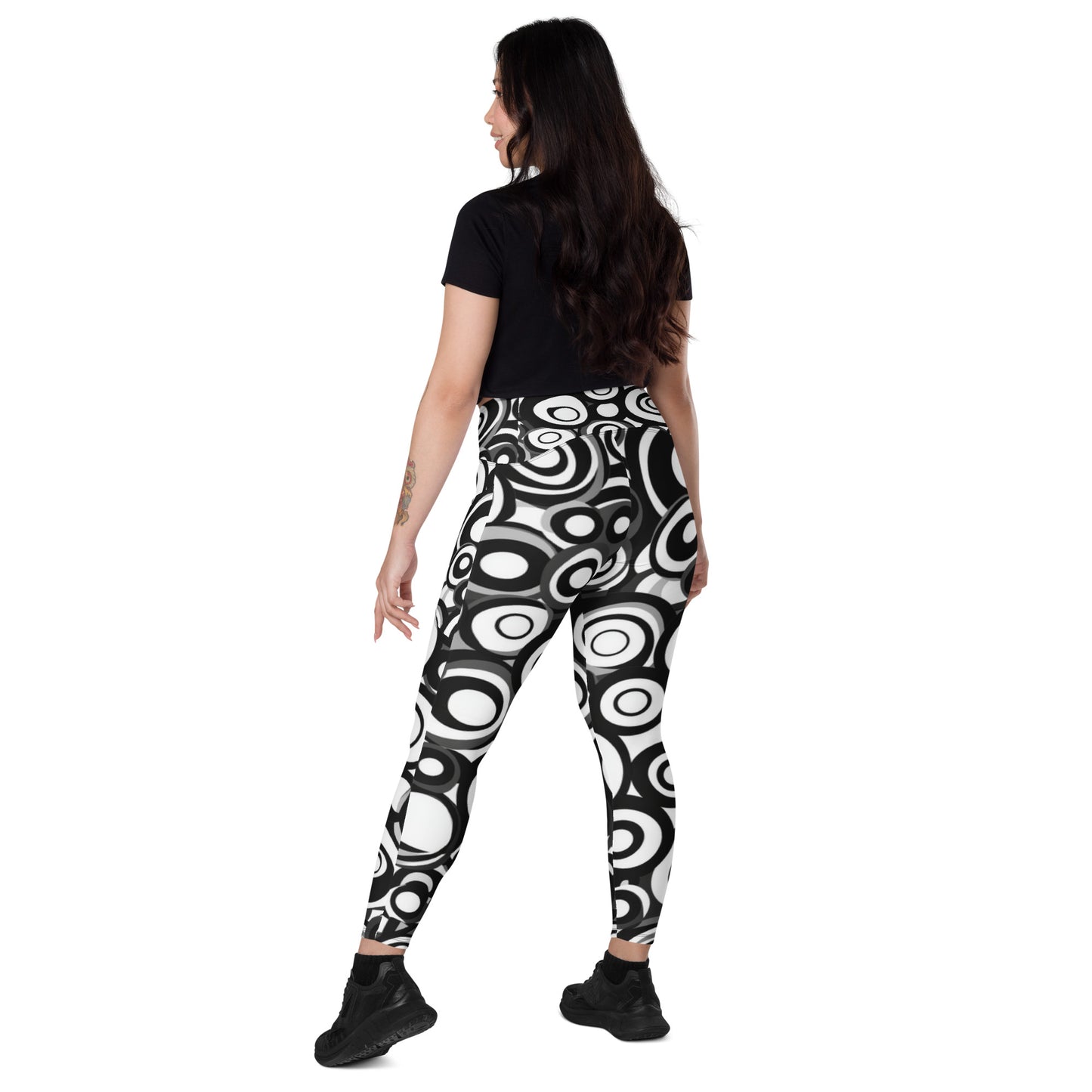 Retro Groovy moda 2 - Crossover leggings with pockets