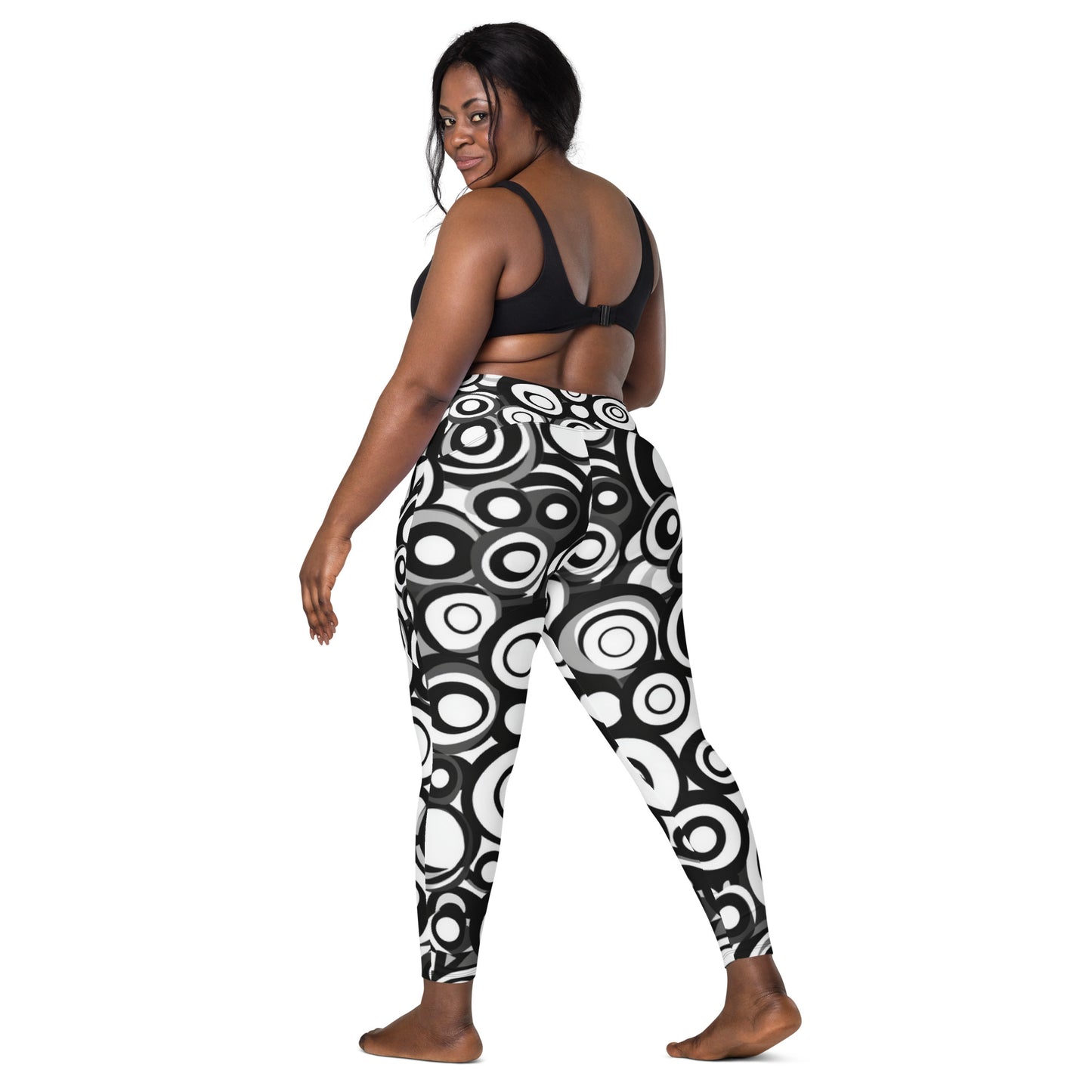 Retro Groovy moda 2 - Crossover leggings with pockets