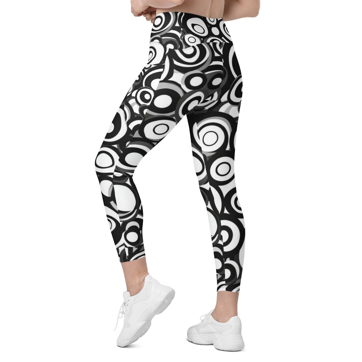 Retro Groovy moda 2 - Crossover leggings with pockets