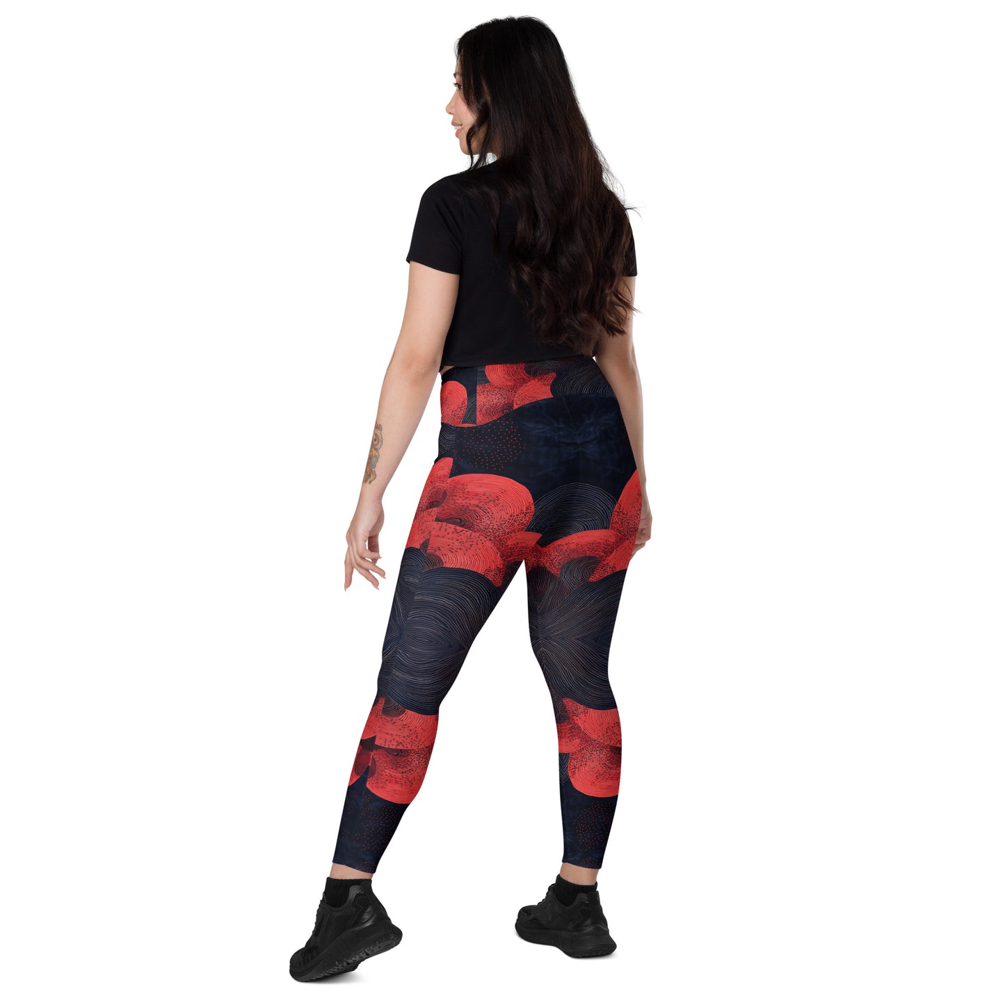 Mokutan ni Aka - Crossover leggings with pockets