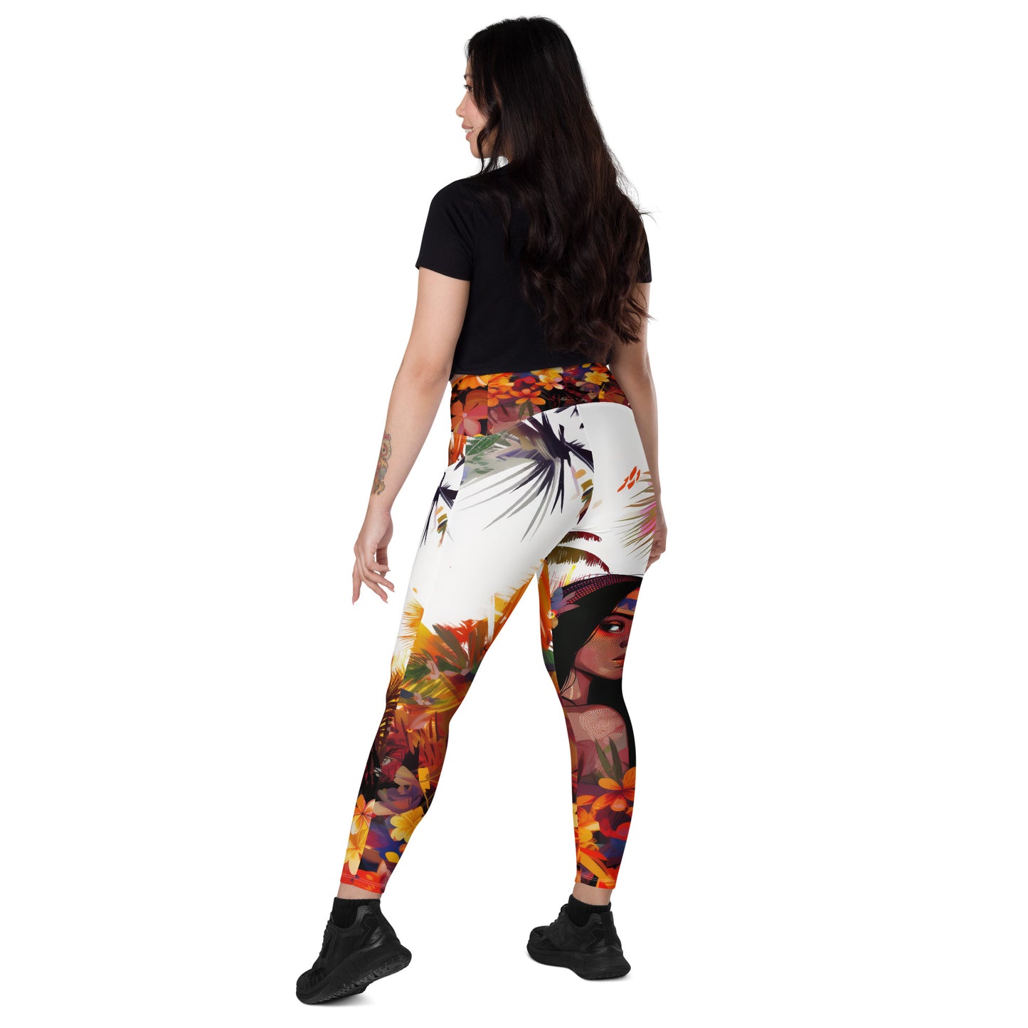 Iracema moda 1 - Crossover leggings with pockets