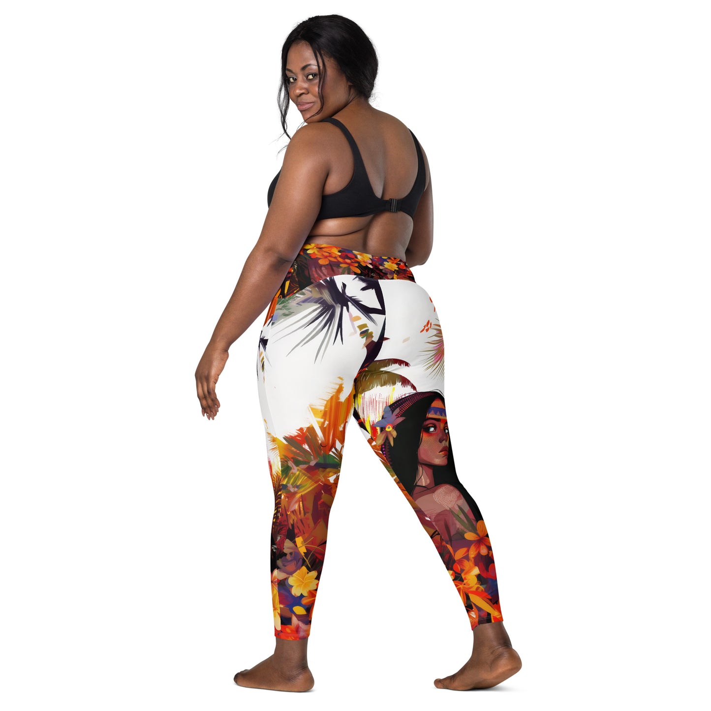 Iracema moda 1 - Crossover leggings with pockets