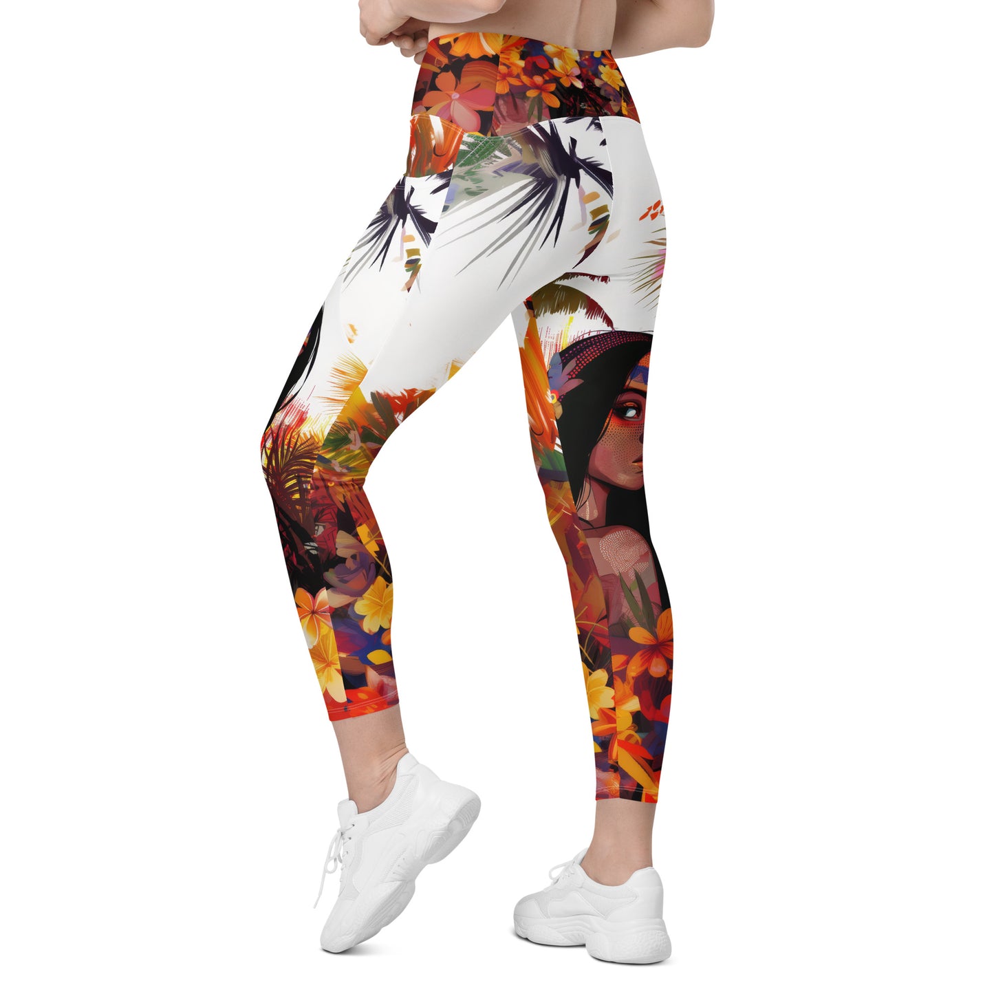 Iracema moda 1 - Crossover leggings with pockets