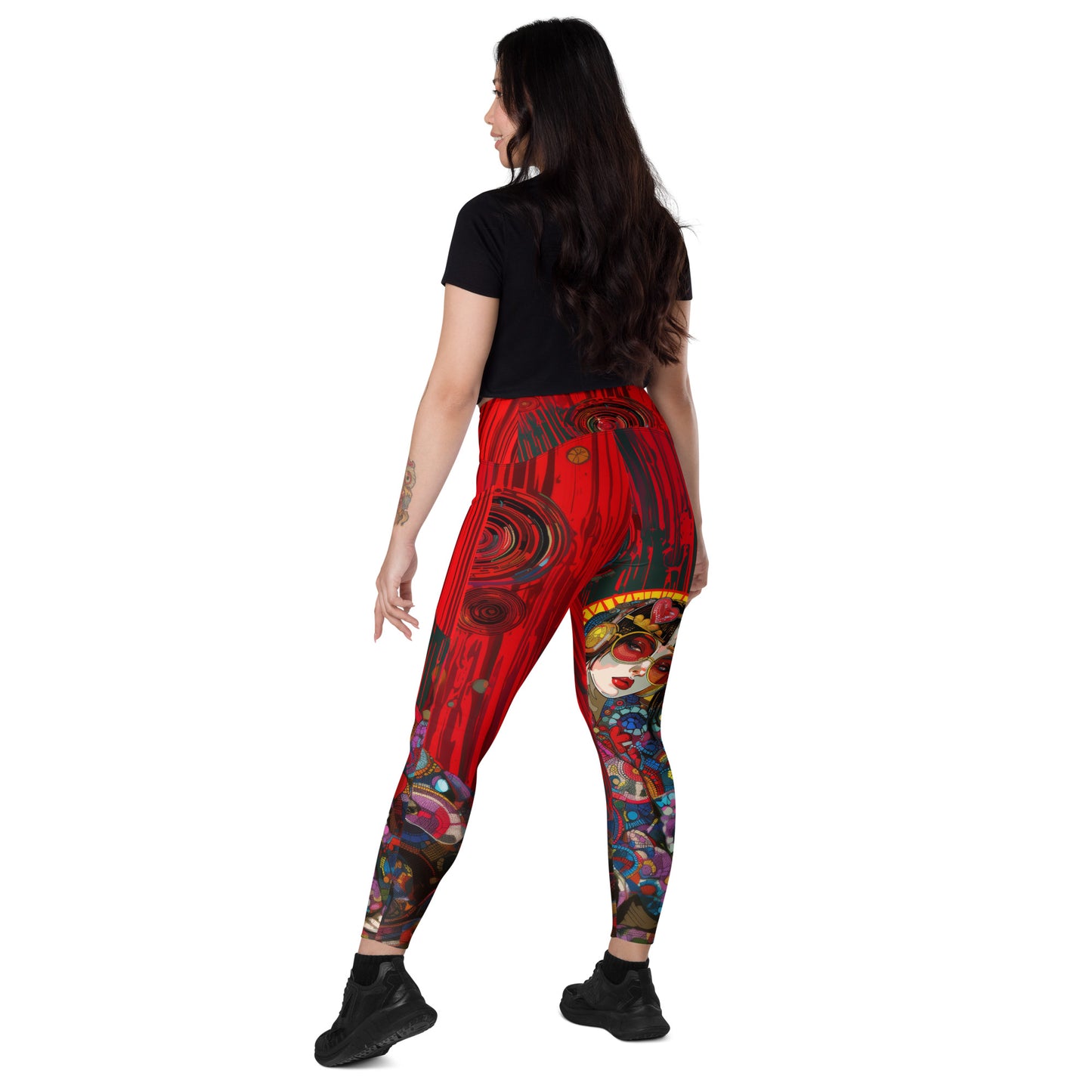 Akai Sen - Crossover leggings with pockets