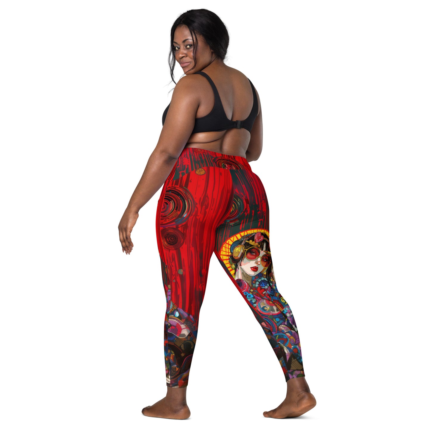 Akai Sen - Crossover leggings with pockets